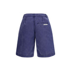 Bermudashorts aus blauer Baumwolle