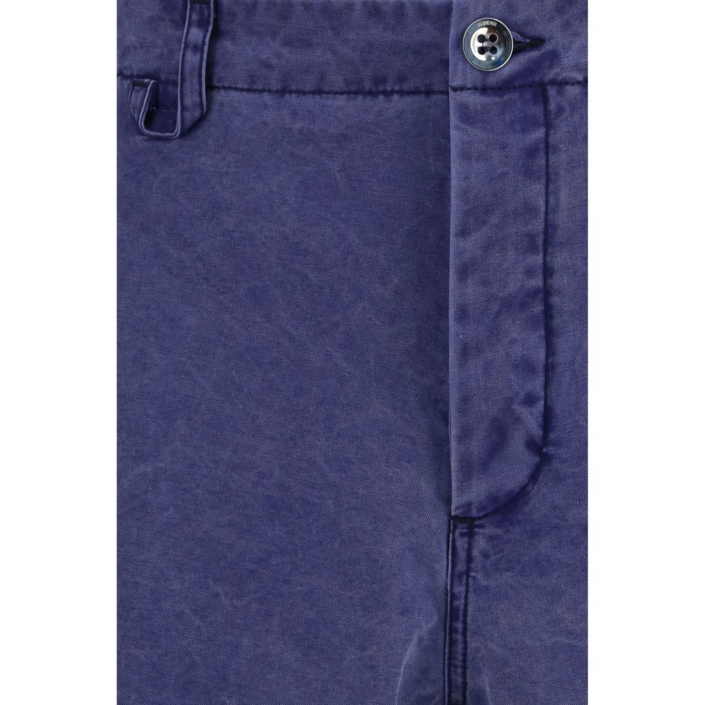 Bermudashorts aus blauer Baumwolle
