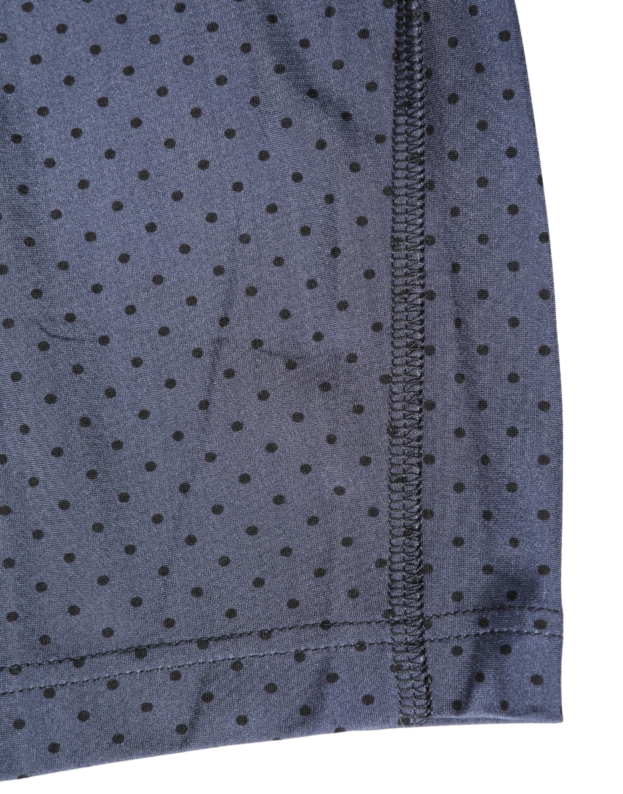 Dunkelblaue Polka Dots Herren Radunterhose