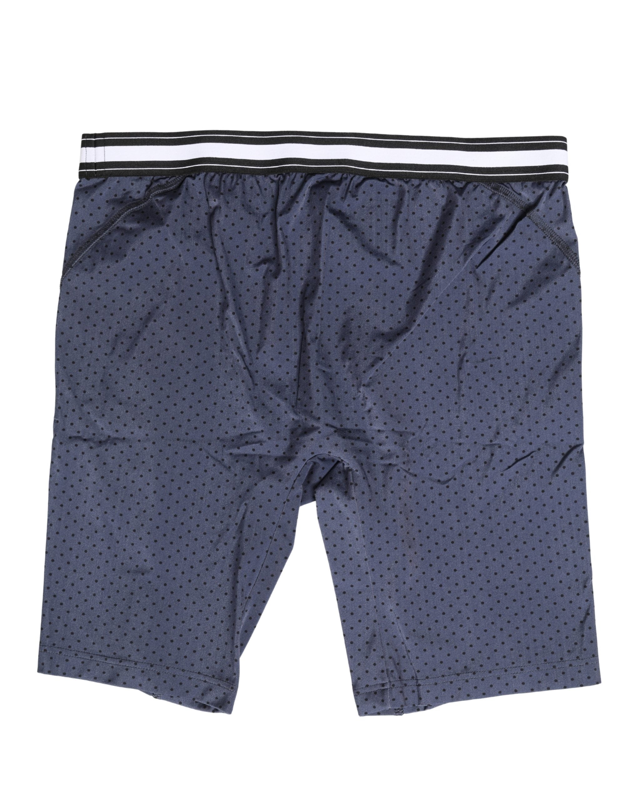Dunkelblaue Polka Dots Herren Radunterhose