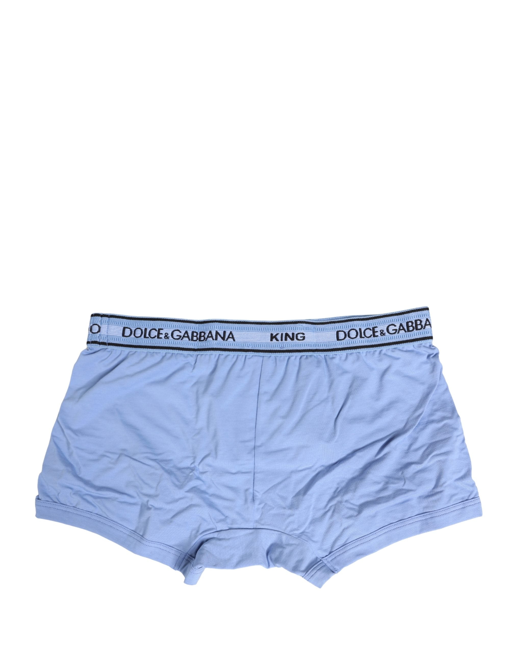 Hellblaue Herren Boxer Baumwolle Regular