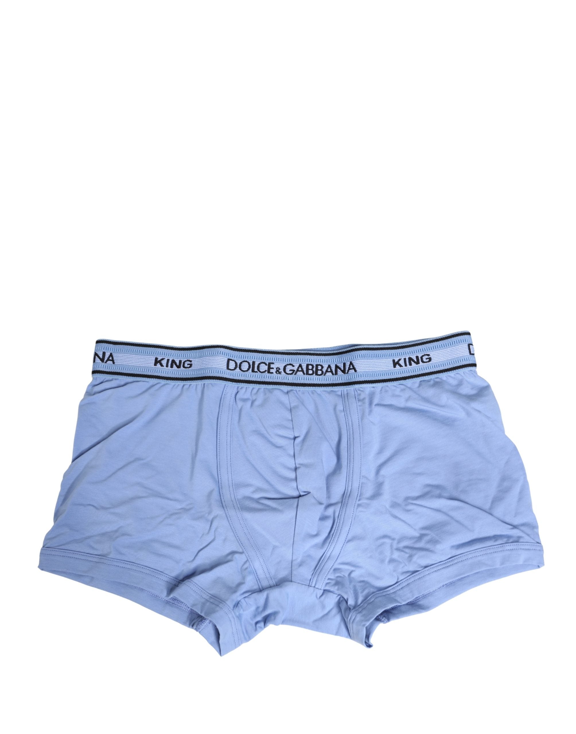 Hellblaue Herren Boxer Baumwolle Regular