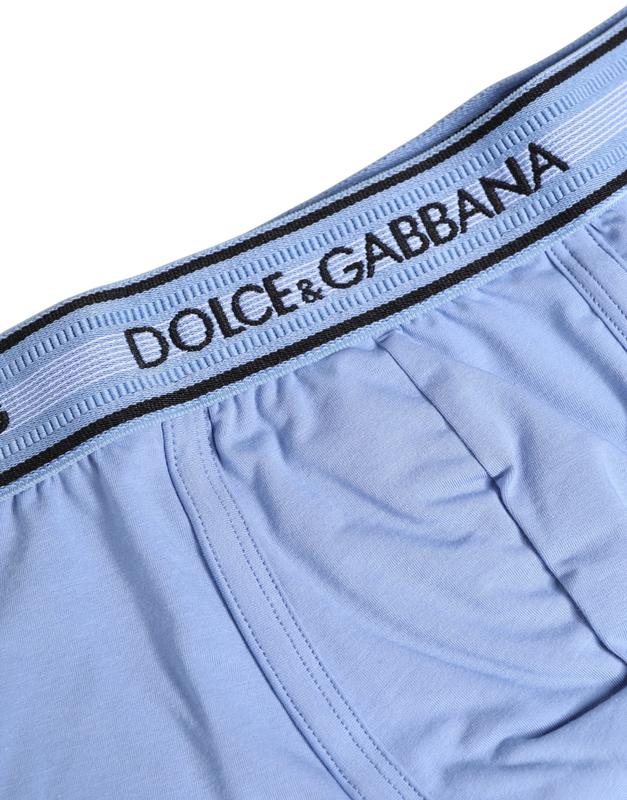 Hellblaue Herren Boxer Baumwolle Regular