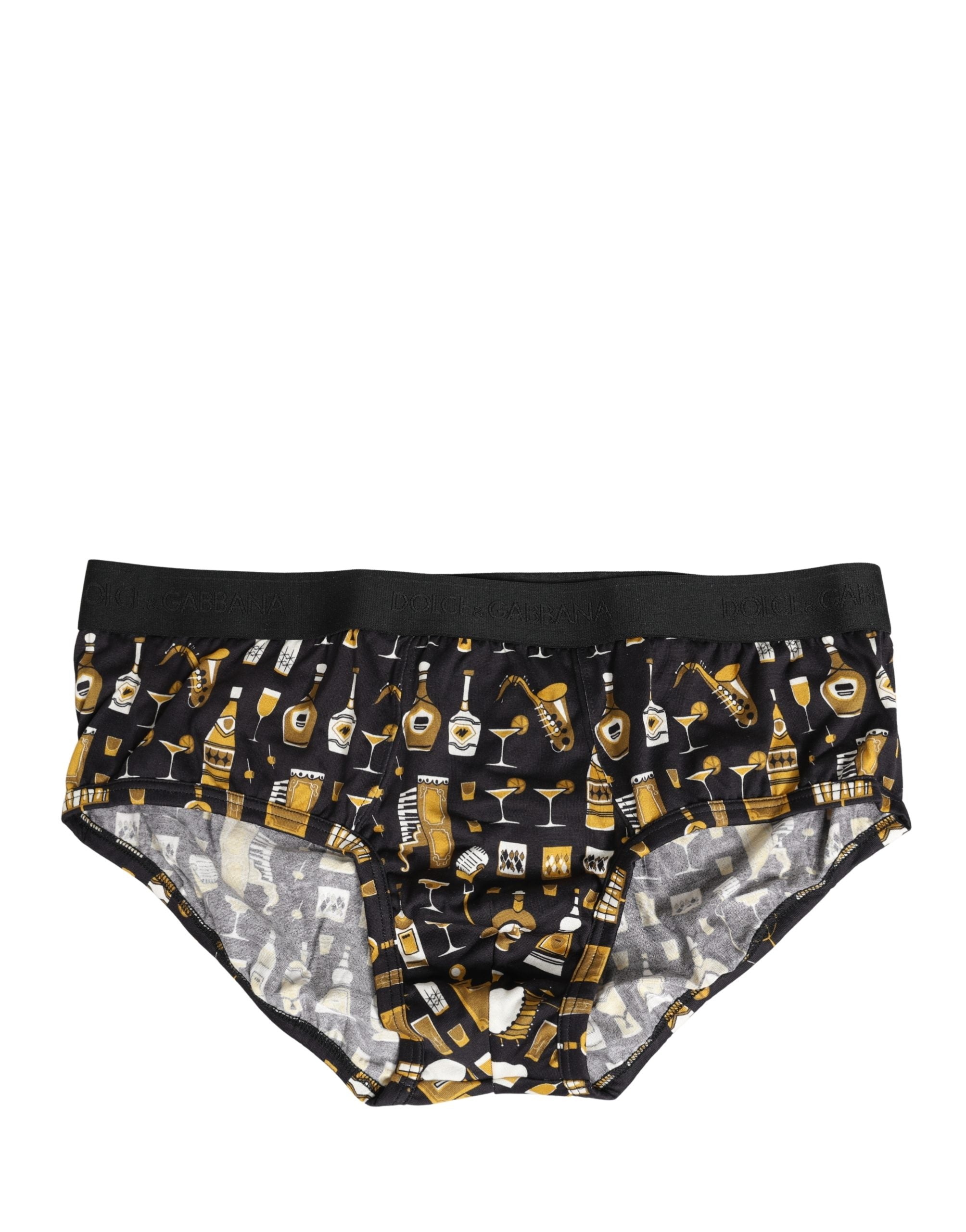 Black Jazz Cocktail Men Brando Brief Unterwäsche