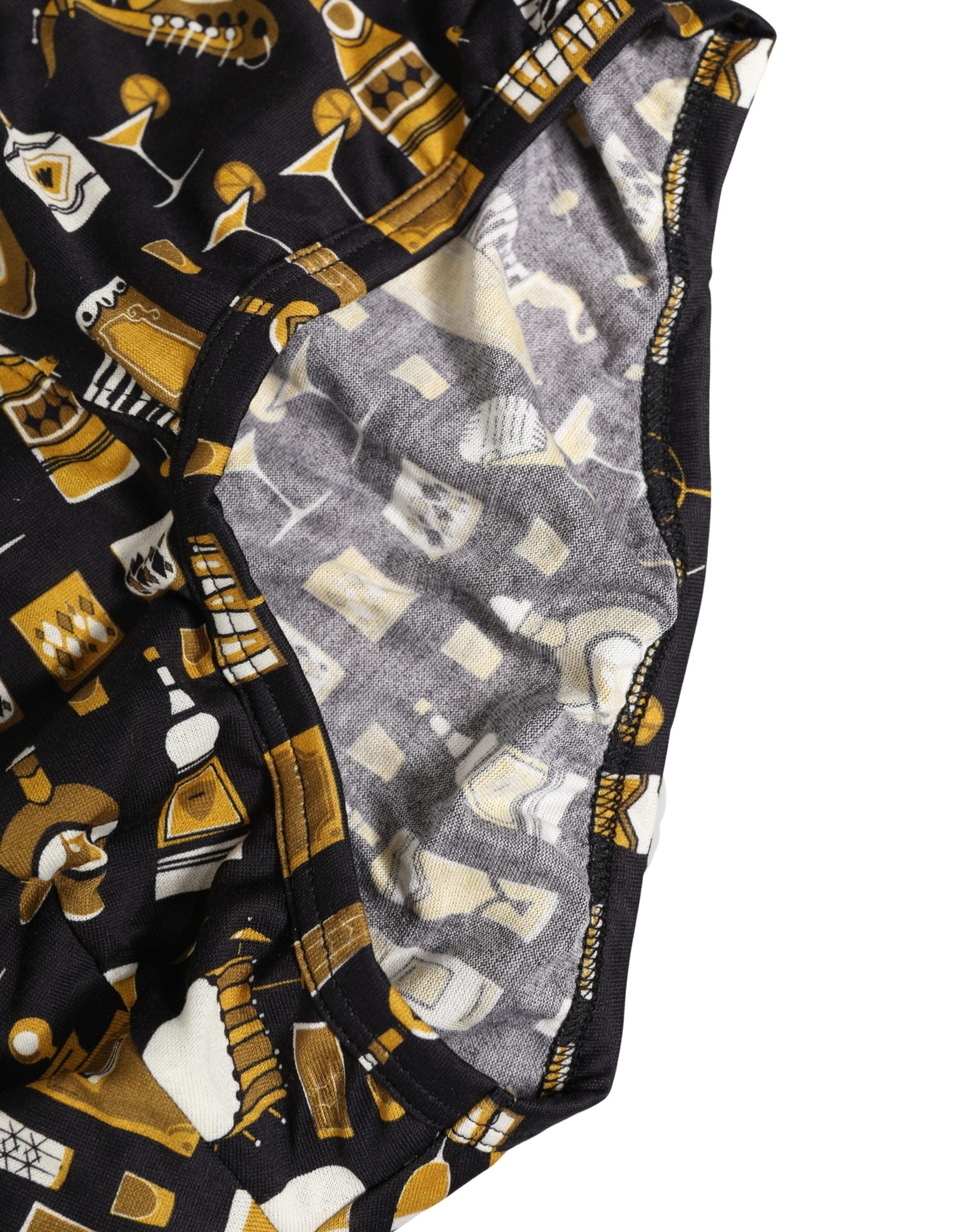 Black Jazz Cocktail Men Brando Brief Unterwäsche
