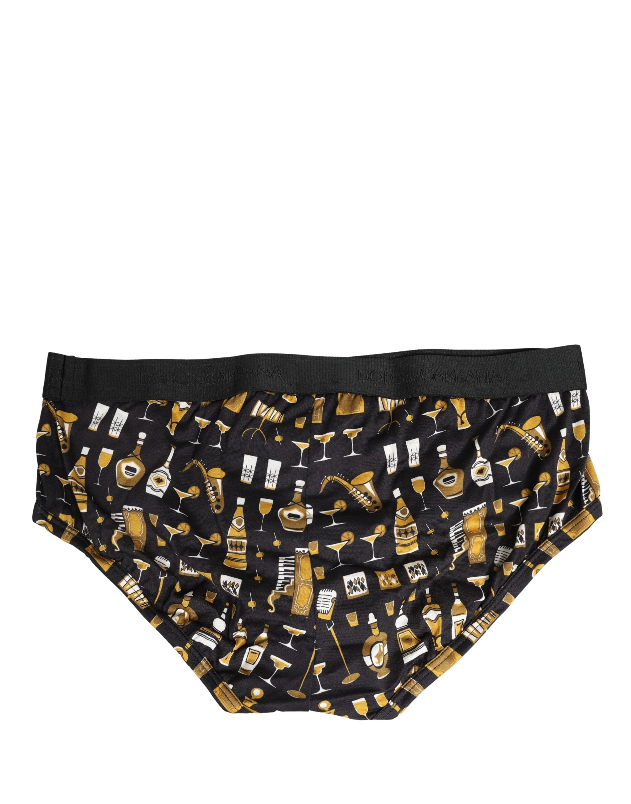 Black Jazz Cocktail Men Brando Brief Unterwäsche