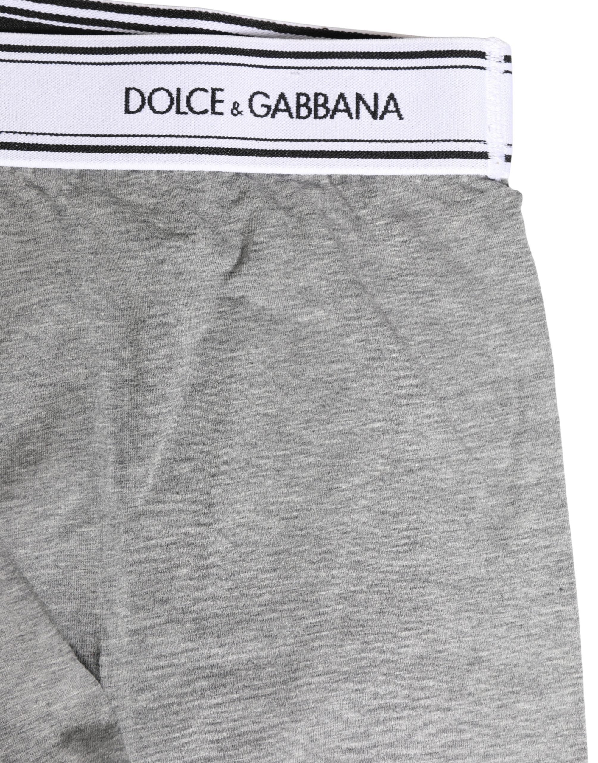 Herren Boxershorts aus Baumwolle mit Logo-Bund Grau