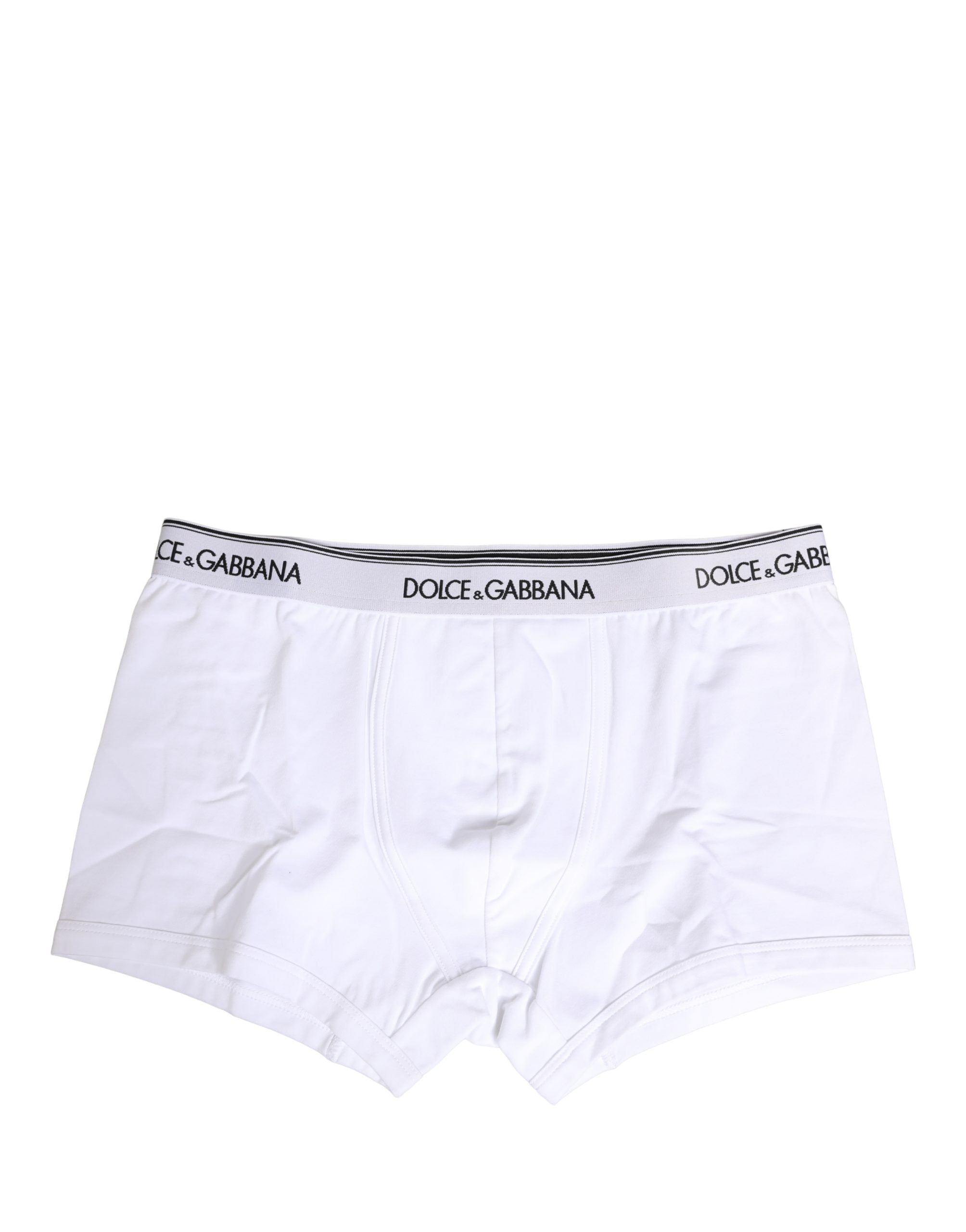 Weiße Logo-Baumwoll-Boxershorts mit Gummibund