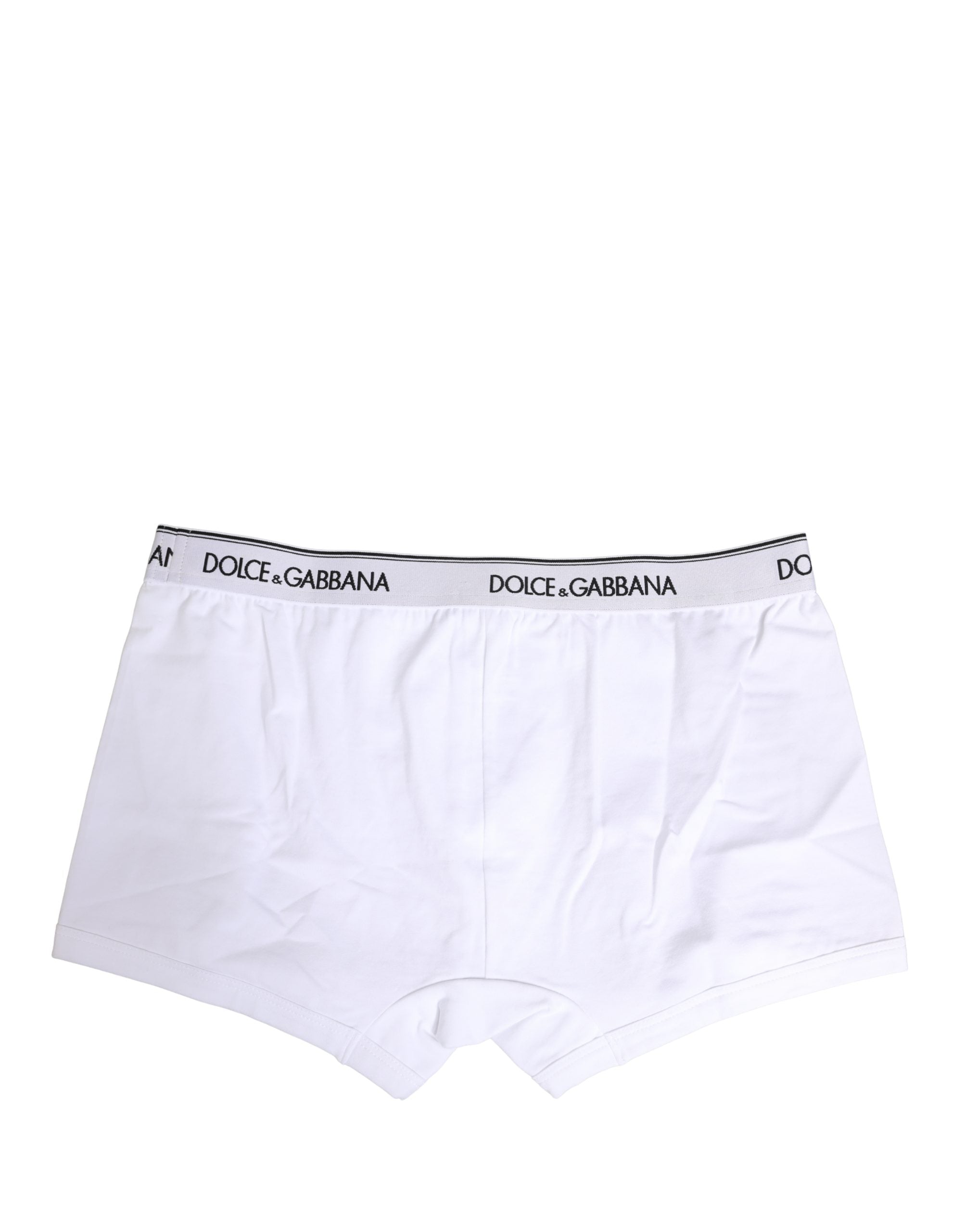 Weiße Logo-Baumwoll-Boxershorts mit Gummibund