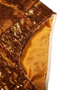Oranger Pailletten-Nylon-Taillengürtel-Unterhose