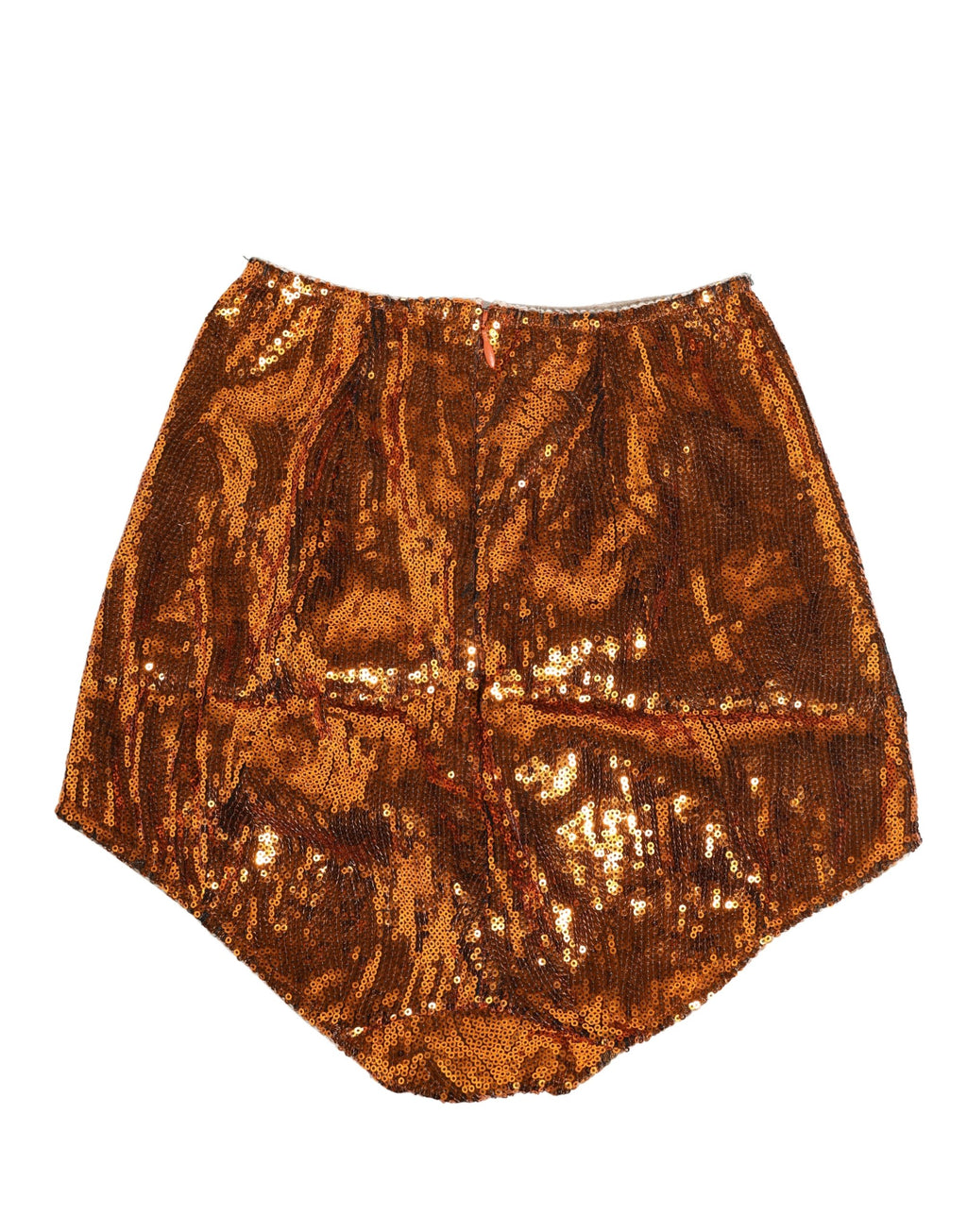 Oranger Pailletten-Nylon-Taillengürtel-Unterhose