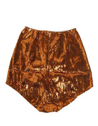 Oranger Pailletten-Nylon-Taillengürtel-Unterhose