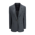 Graue Leinenjacke