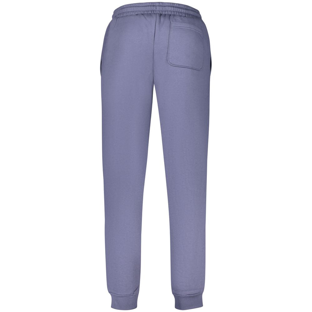 Blue Cotton Men's Sweatpants