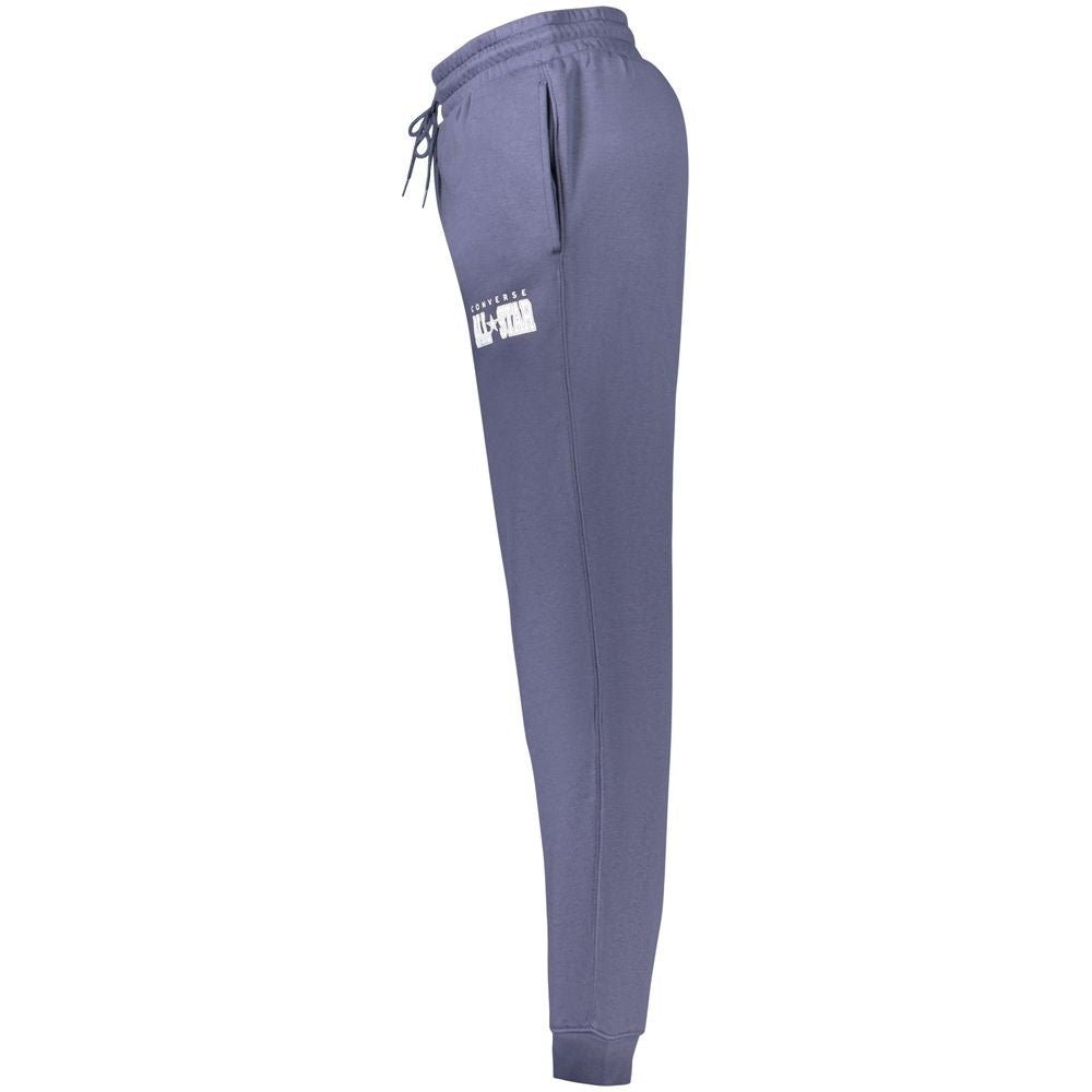 Blue Cotton Men's Sweatpants