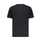 Schwarzes Baumwoll-Herren-T-Shirt