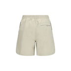 Beige Nylon Bermuda Shorts