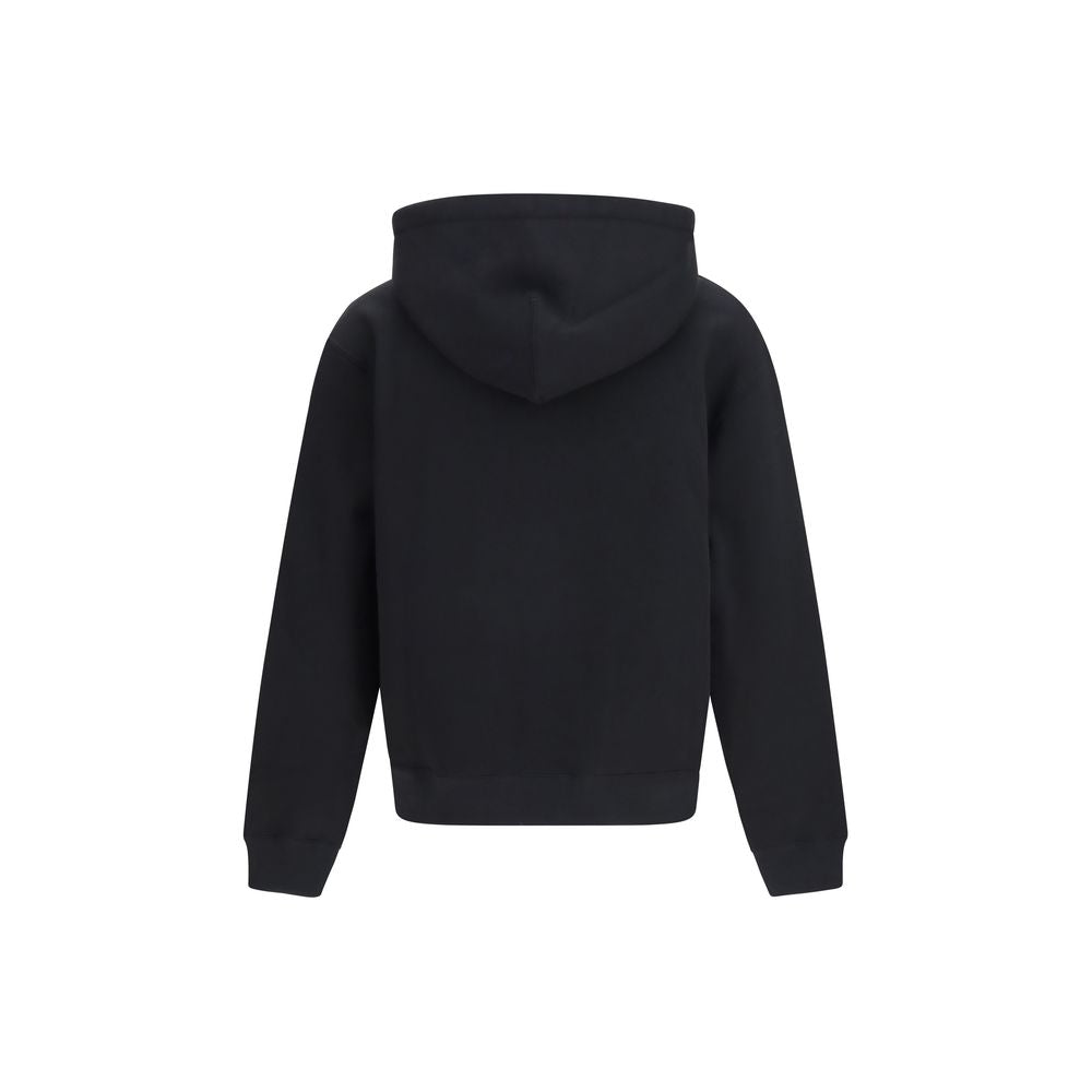 Schwarzes Baumwoll-Sweatshirt