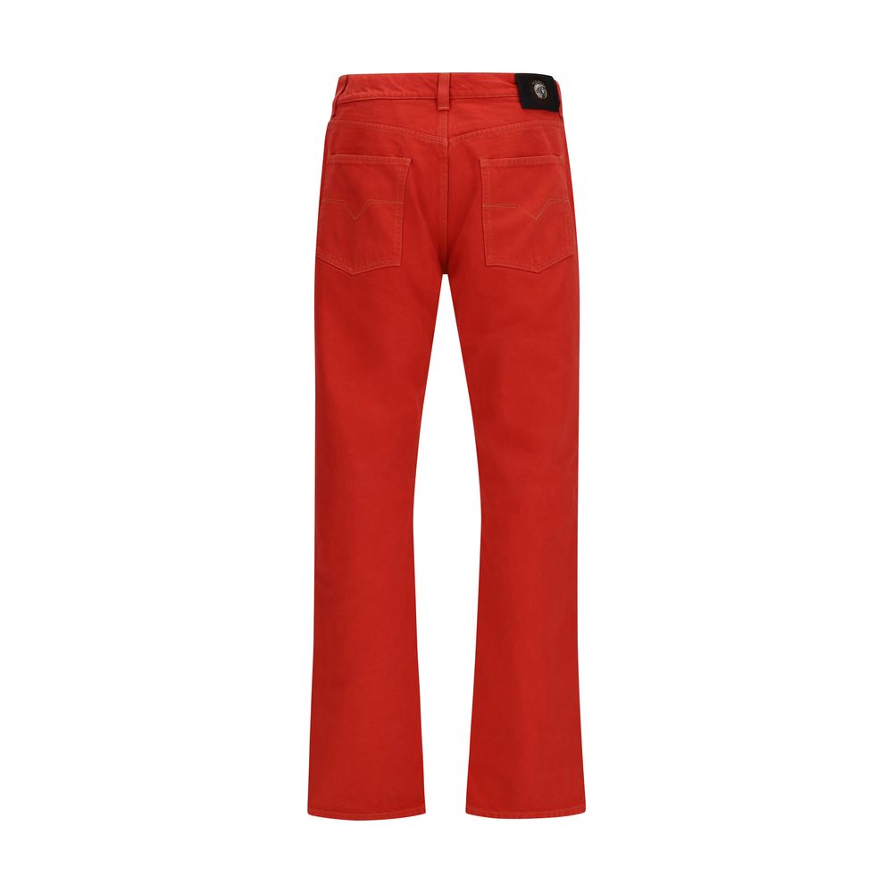 Jeans aus mehrfarbiger Baumwolle mit geradem Bein