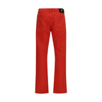 Jeans aus mehrfarbiger Baumwolle mit geradem Bein
