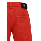 Jeans aus mehrfarbiger Baumwolle mit geradem Bein