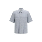 Blue Cotton Shortsleeve Shirt