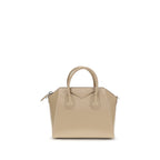 Beige Kalbsleder Bos Taurus Handtasche