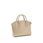 Beige Kalbsleder Bos Taurus Handtasche