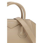 Beige Kalbsleder Bos Taurus Handtasche