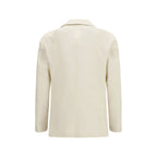 White Cotton Blazer