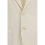 White Cotton Blazer
