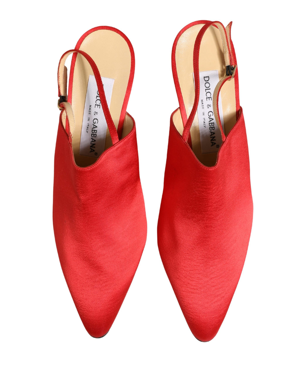 Rote Wildleder Slingback-Pumps