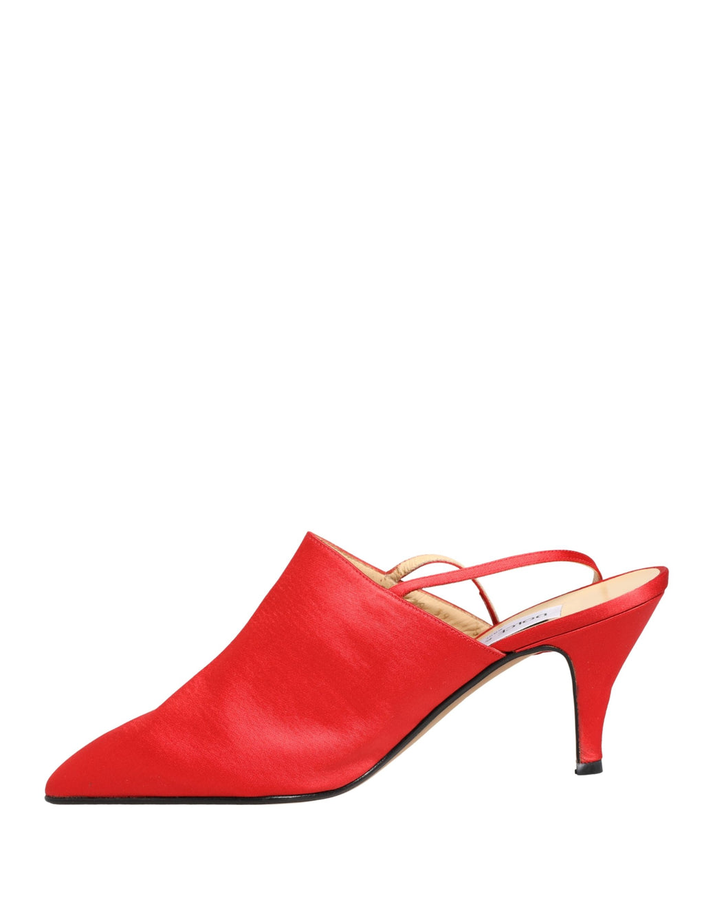 Rote Wildleder Slingback-Pumps