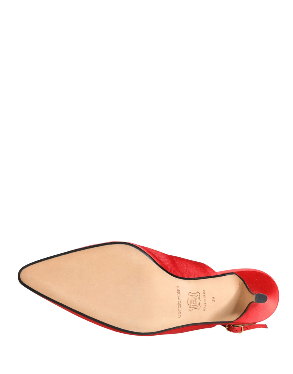 Rote Wildleder Slingback-Pumps