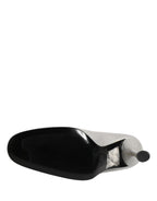 Weiße Leder High Heels Damen Pumps