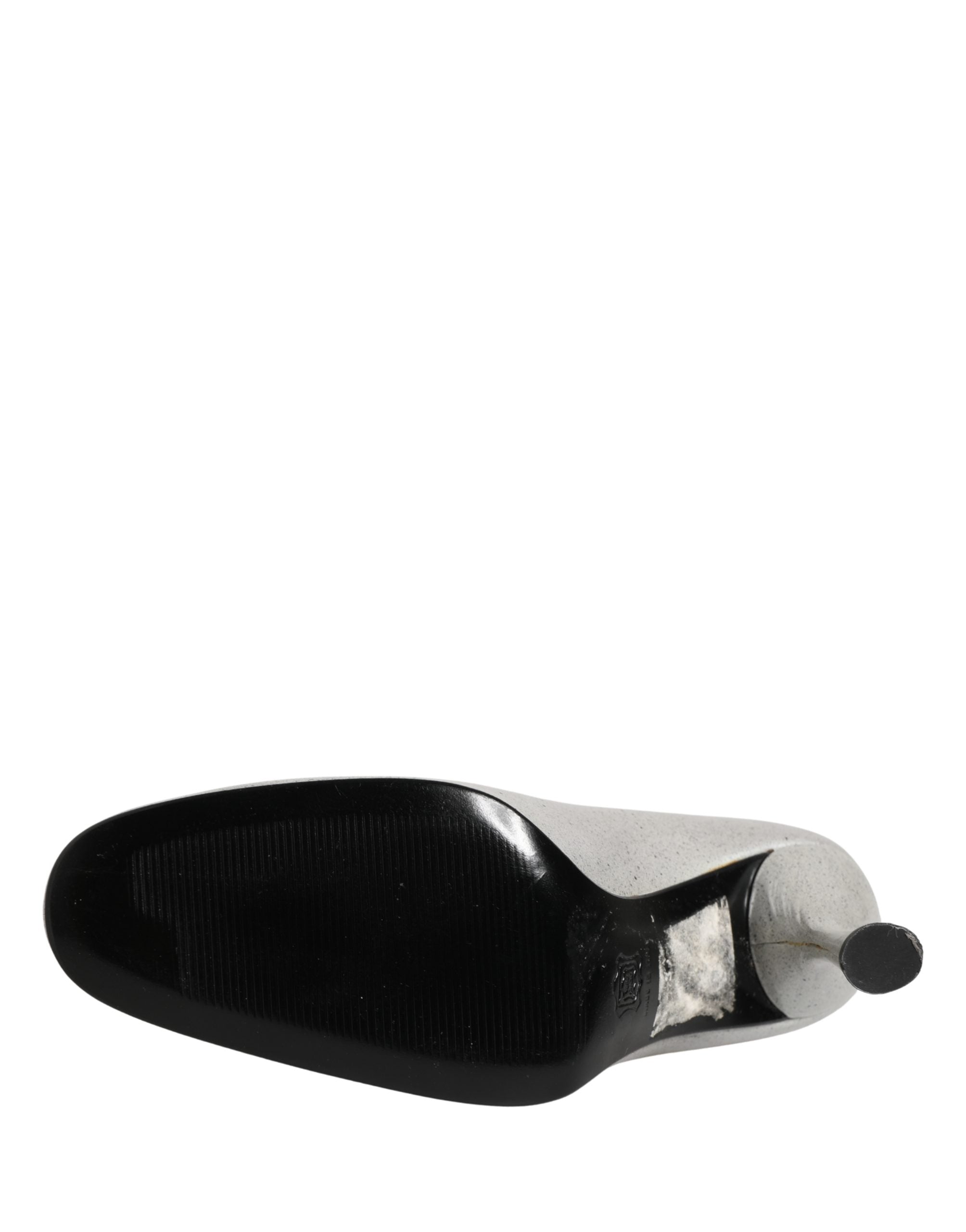 Weiße Leder High Heels Damen Pumps
