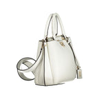 White Polyurethane Women Handbag