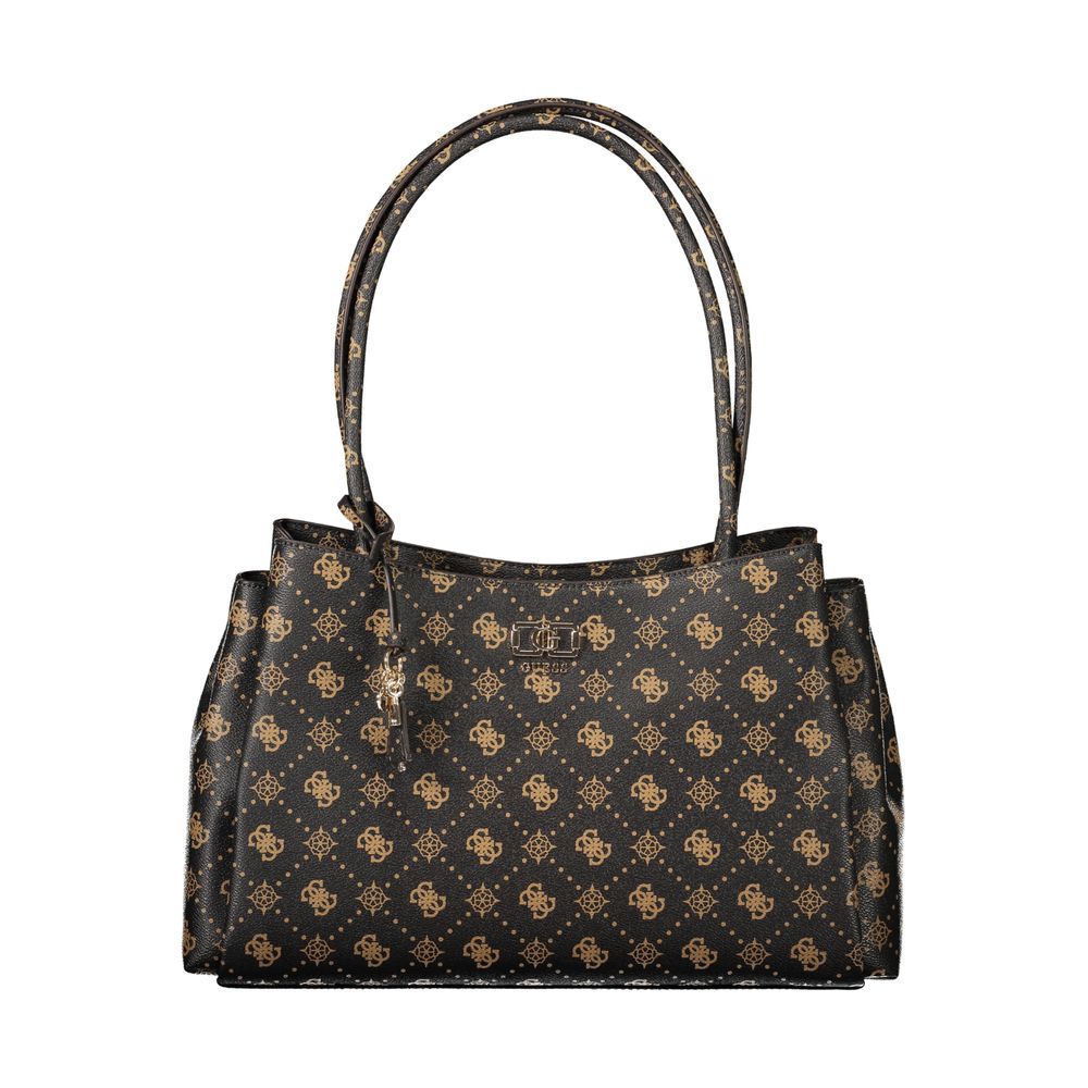Braune Polyurethan Damenhandtasche
