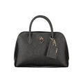 Black Polyurethane Women Handbag