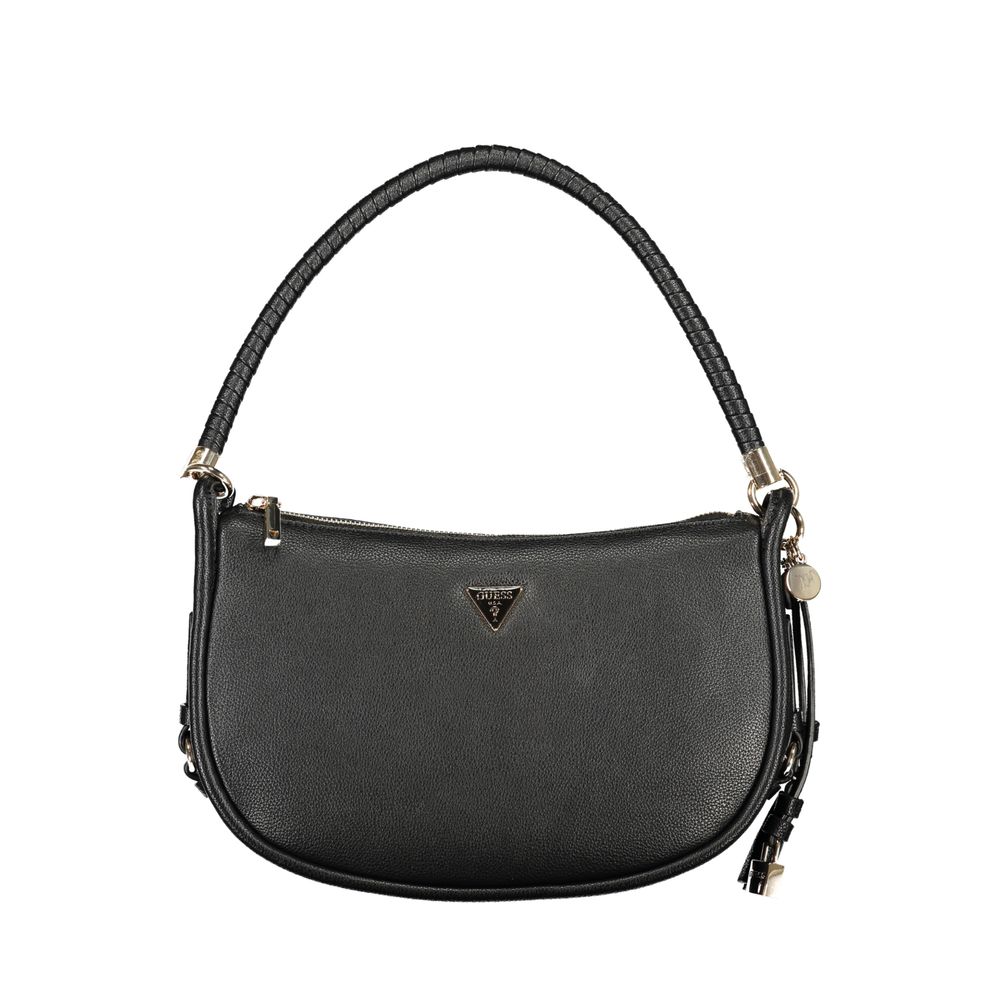 "Schwarze Damenhandtasche aus Polyurethan"