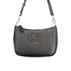 Schwarze Damenhandtasche aus Polyurethan