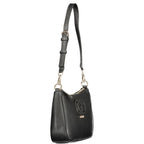 Schwarze Damenhandtasche aus Polyurethan