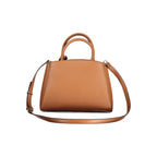 Marrone Polyurethane Women Handbag