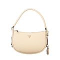 Beige Polyurethane Women Handbag