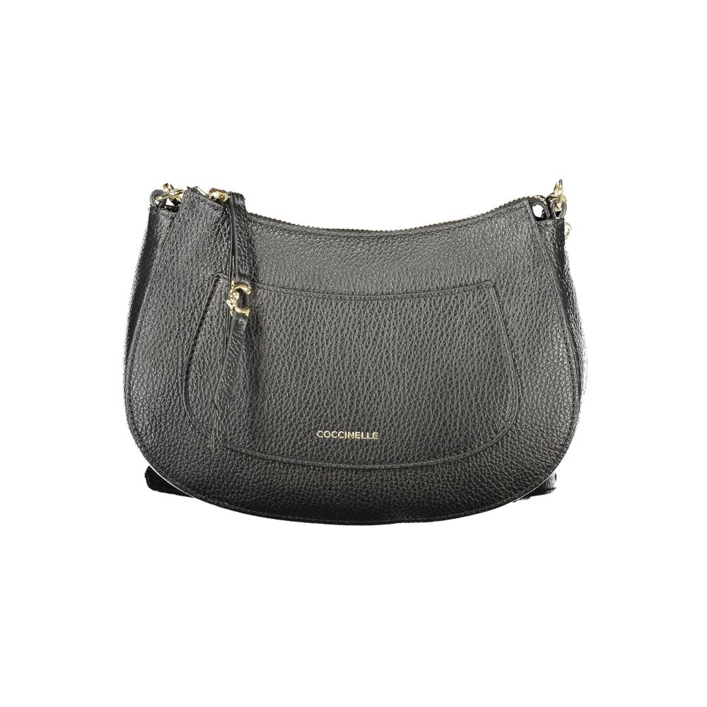 Schwarze Leder-Damenhandtasche