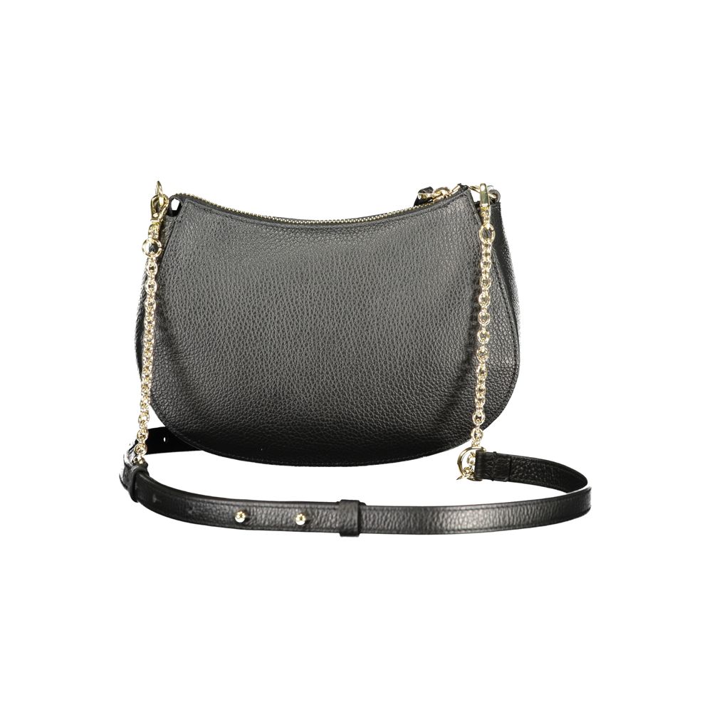 Schwarze Leder-Damenhandtasche