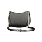 Schwarze Leder-Damenhandtasche