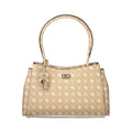 Beige Polyurethan Damen-Handtasche