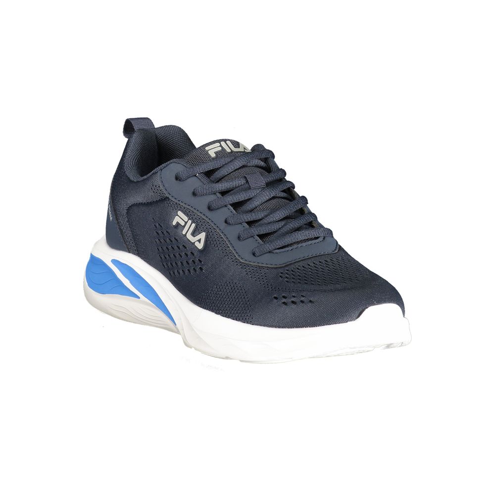 Blauer Polyurethan-Sneaker für Herren