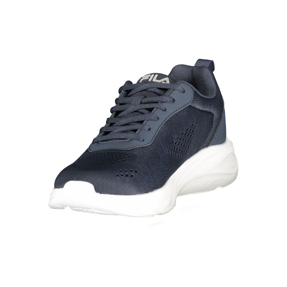 Blauer Polyurethan-Sneaker für Herren